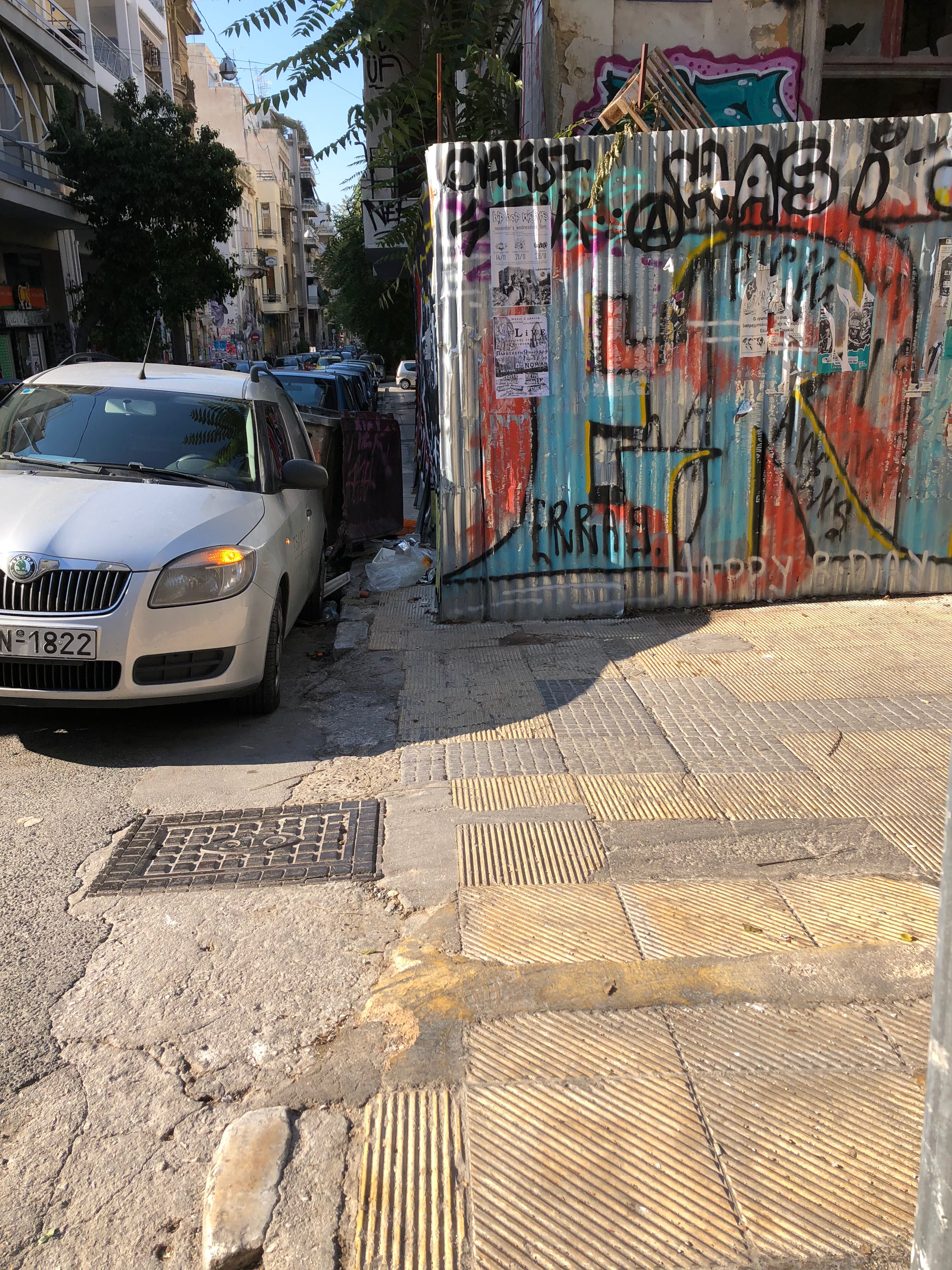Exarchia sidewalk